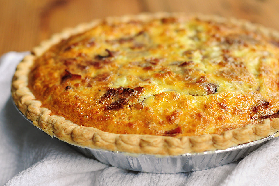 Brie & Bacon Quiche - serves 6
