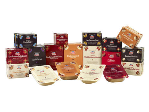 Norwegian Tine Christmas Brunost Julebrunost Brown Cheese - 500 grams