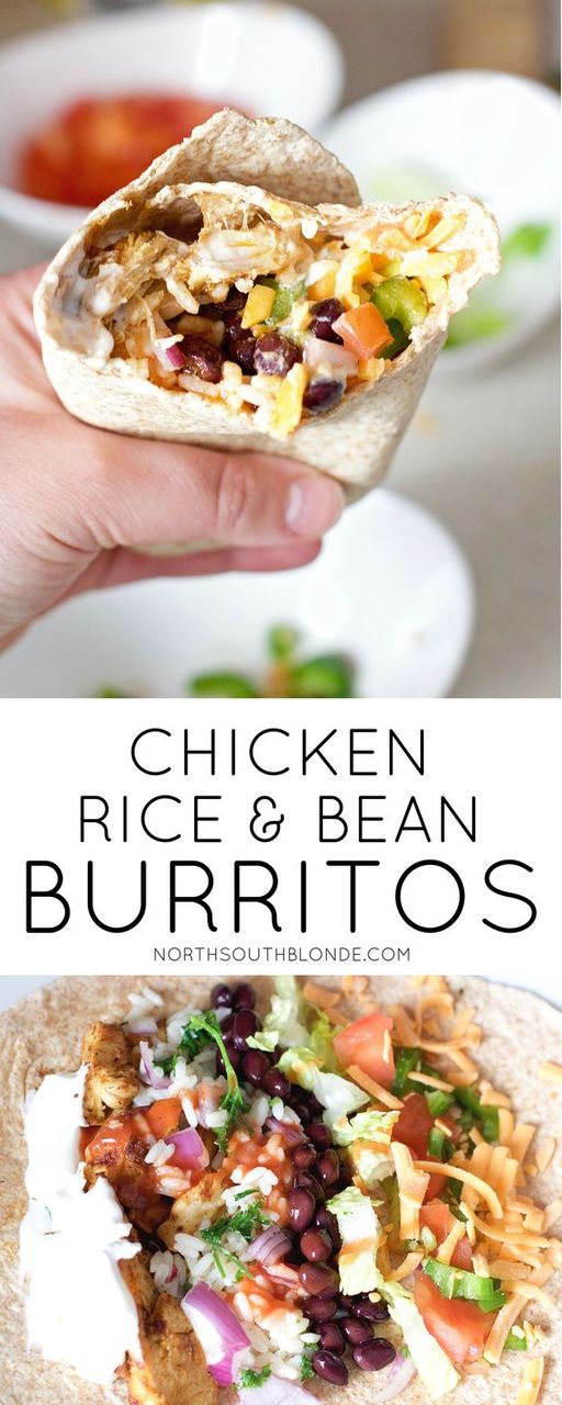 Chicken and Black Bean Burritos (GF)