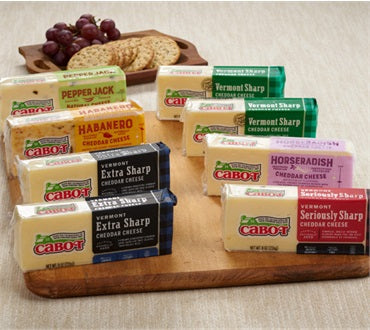 Cabot Cheese Variety Pack - includes 8