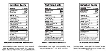 Field Trip Pork Rinds Variety - Parmesan Peppercorn, Island BBQ, Sweet Chipotle - 6 Pack