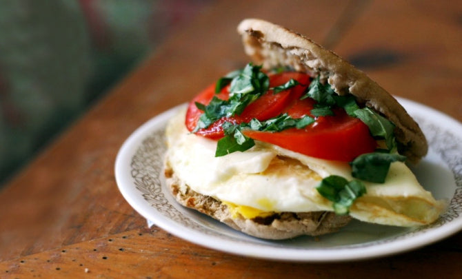 Caprese Egg Breakfast Sandwich