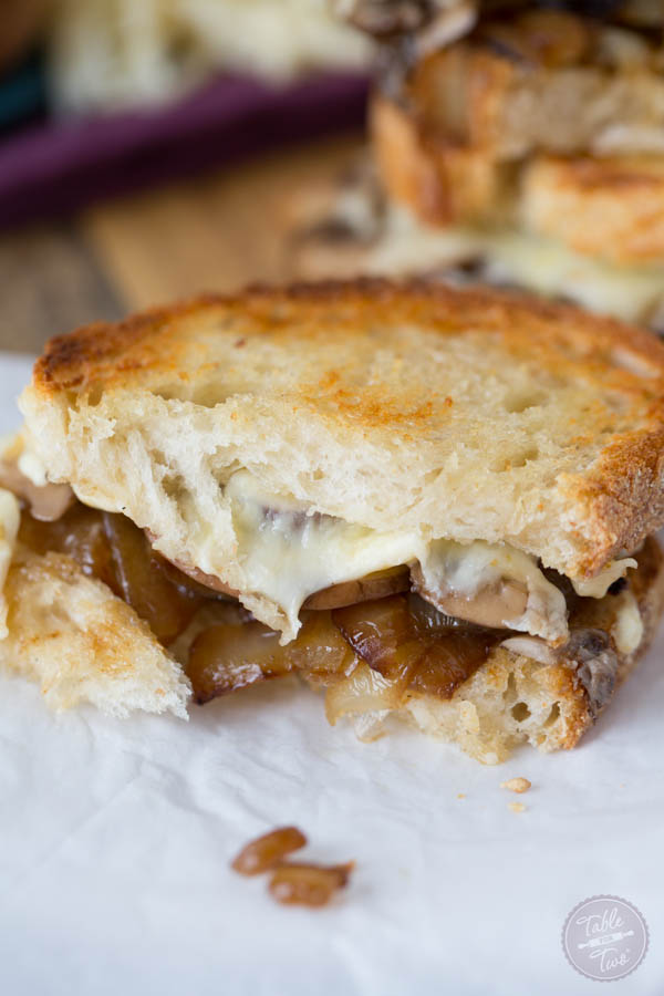 CARAMELIZED ONION, MUSHROOM, AND SWISS MELT