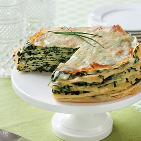 Spinach Gruyere Crepe Gateau Cake - Serves 8 - 10