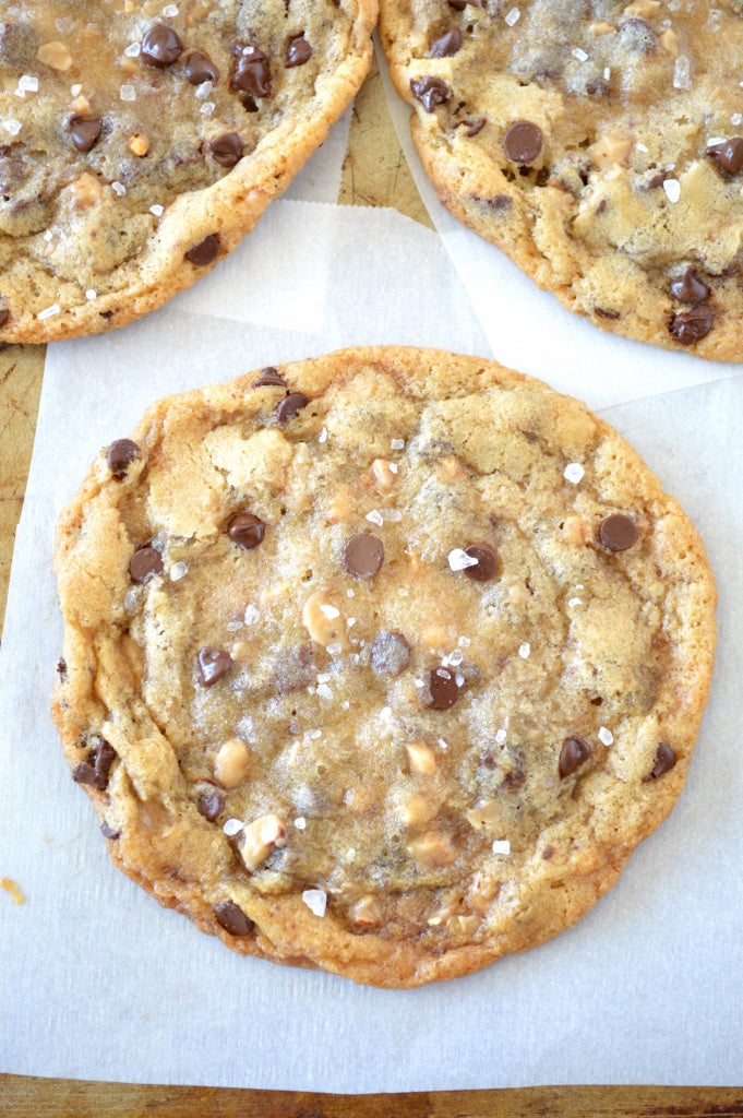 Chewy Salted Toffee Chocolate Chip Cookies - 1 Dozen
