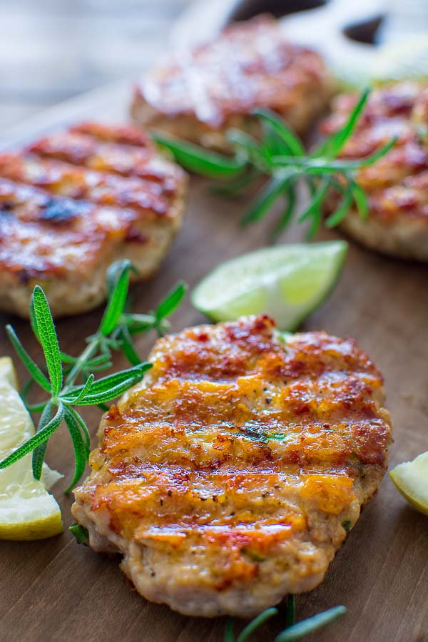 Chicken Burgers with Avocado Corn Salsa