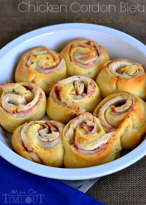 Chicken Cordon Bleu Crescent Rolls