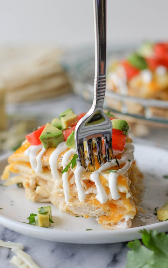 CHICKEN TORTILLA STACK