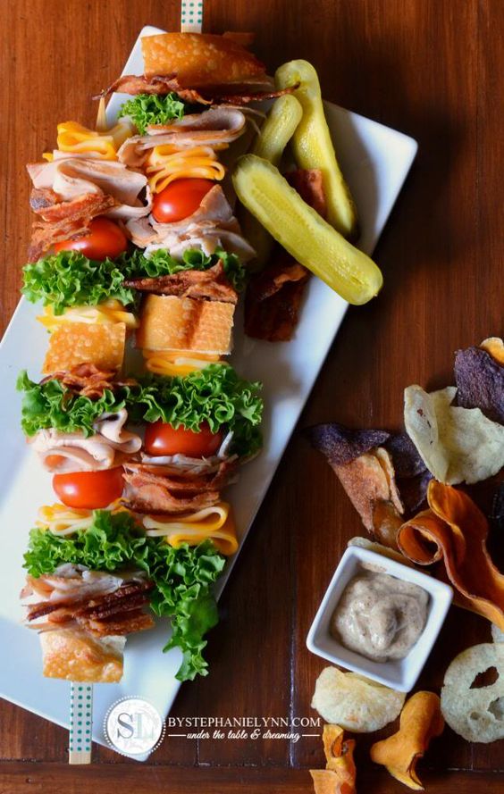Classic Club Sandwich Skewers