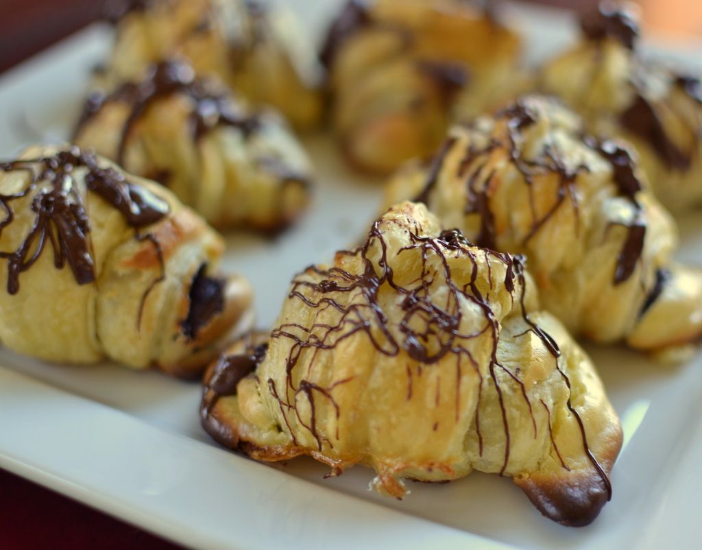 Mini Chocolate & Cheesecake Croissants