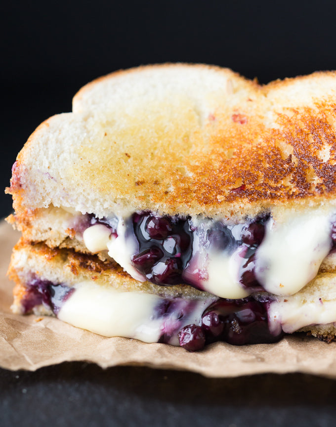 Blueberry Brie Grilled Cheese Sandwich