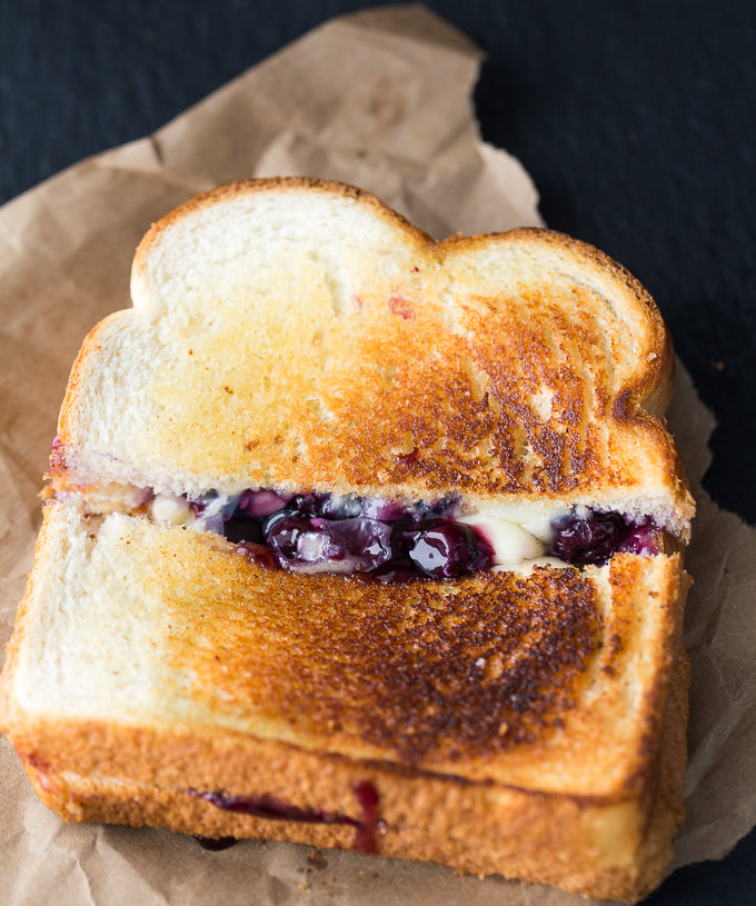 Blueberry Brie Grilled Cheese Sandwich