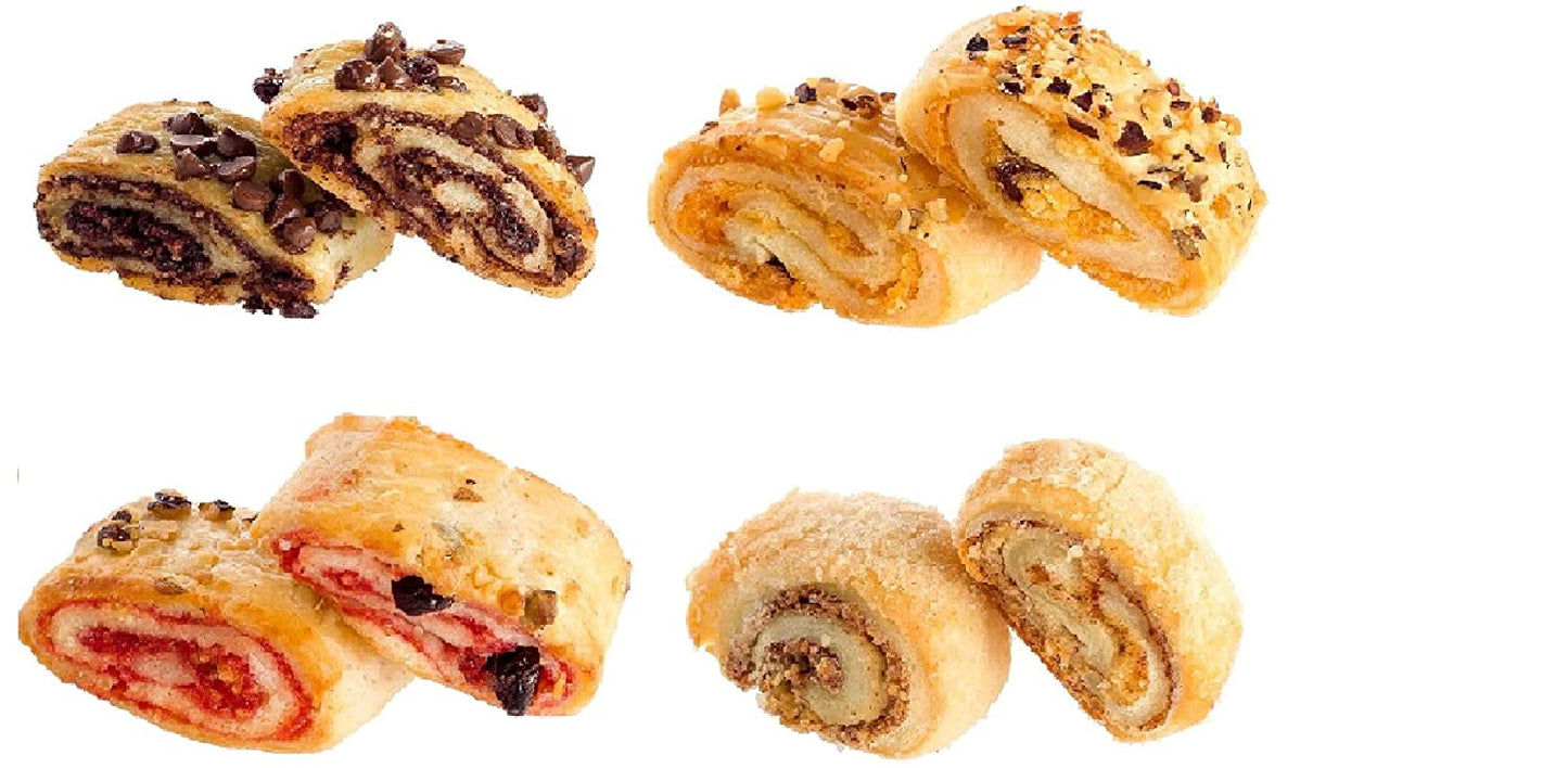 Dulcet Deluxe Gourmet Food Gift Basket - Assorted Brownies, Crumb Cakes Rugelach & Muffins