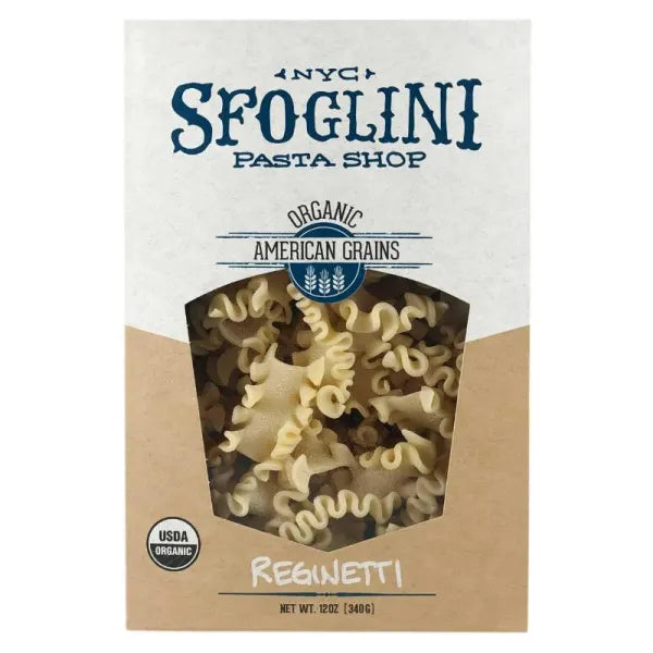 Reginetti Organic Durum Semolina Pasta - DF, Non-Gmo, Vegan - 6 Pack