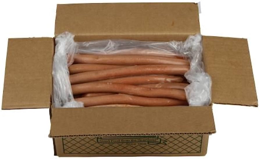 Farmland Gold Medal Foot Long Beef Hot Dog - 6:1 - 10 lb