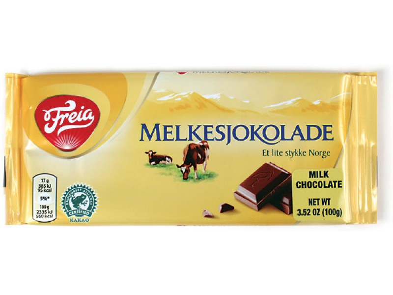 Freia Milk Chocolate Variety Pack — 2 Melkesjokolade, 2 Firkløver, 1 Melkerull