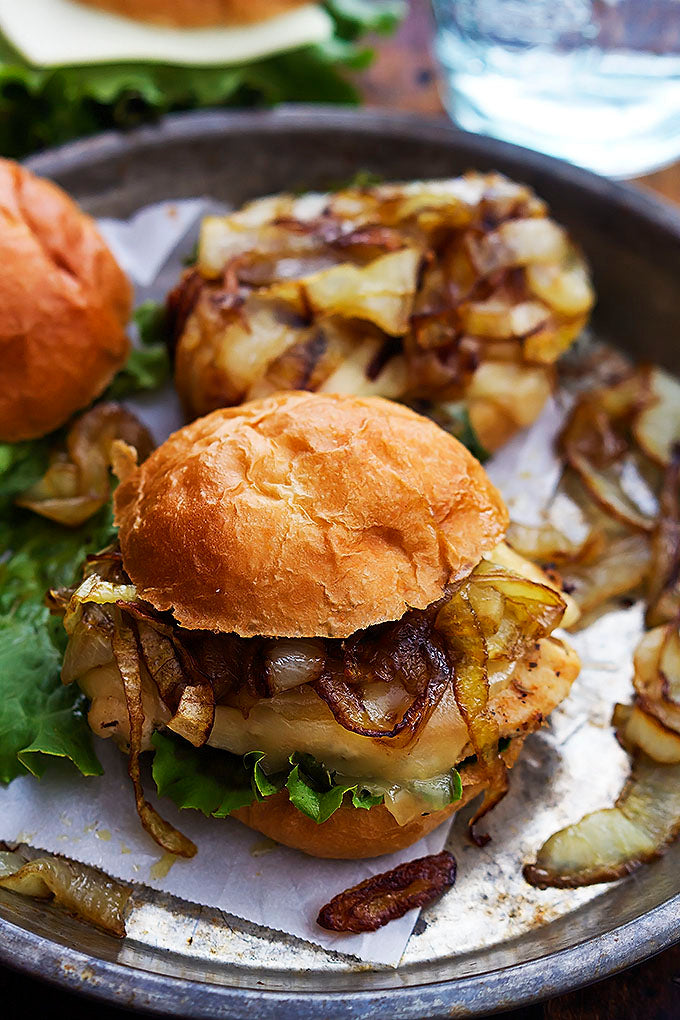 French Onion Chicken Sliders