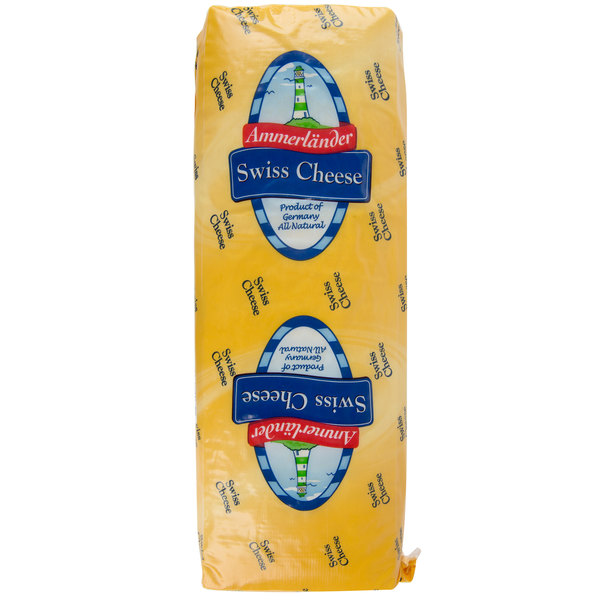 Ammerlander Imported German Swiss Cheese - 6.5 lb - 4/Case
