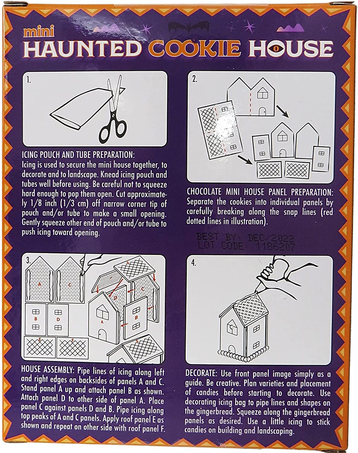 Halloween Haunted Gingerbread Cookie House Kit