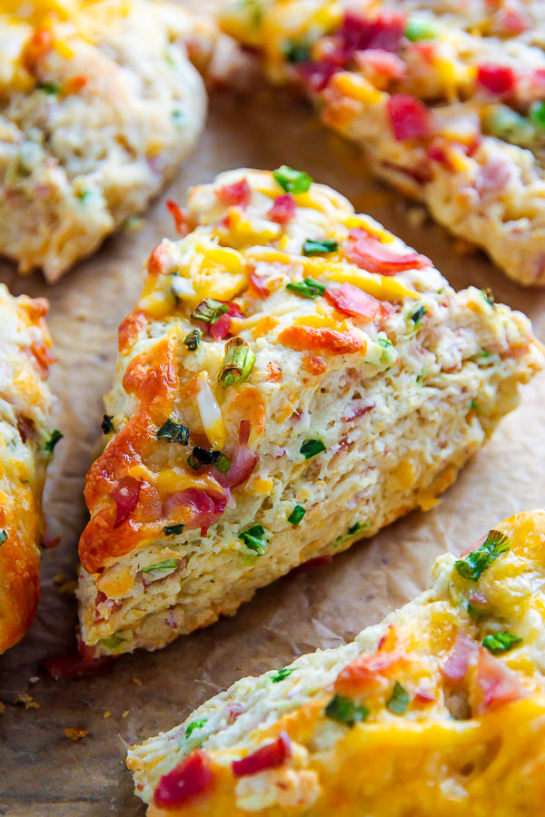 Ham & Cheese Savory Scones - 1 Dozen