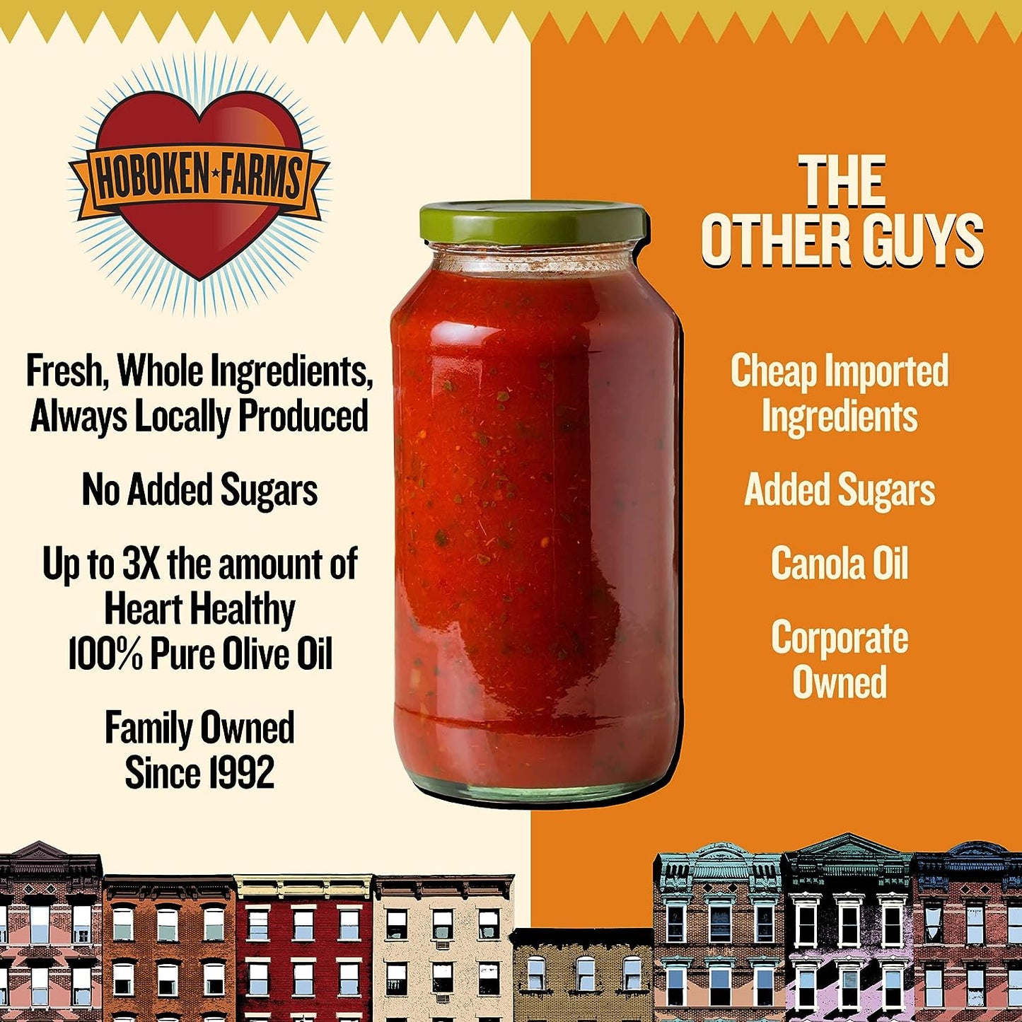 Hoboken Farms Keto Gluten Free Vodka Gourmet Pasta Sauce - 2 Pack