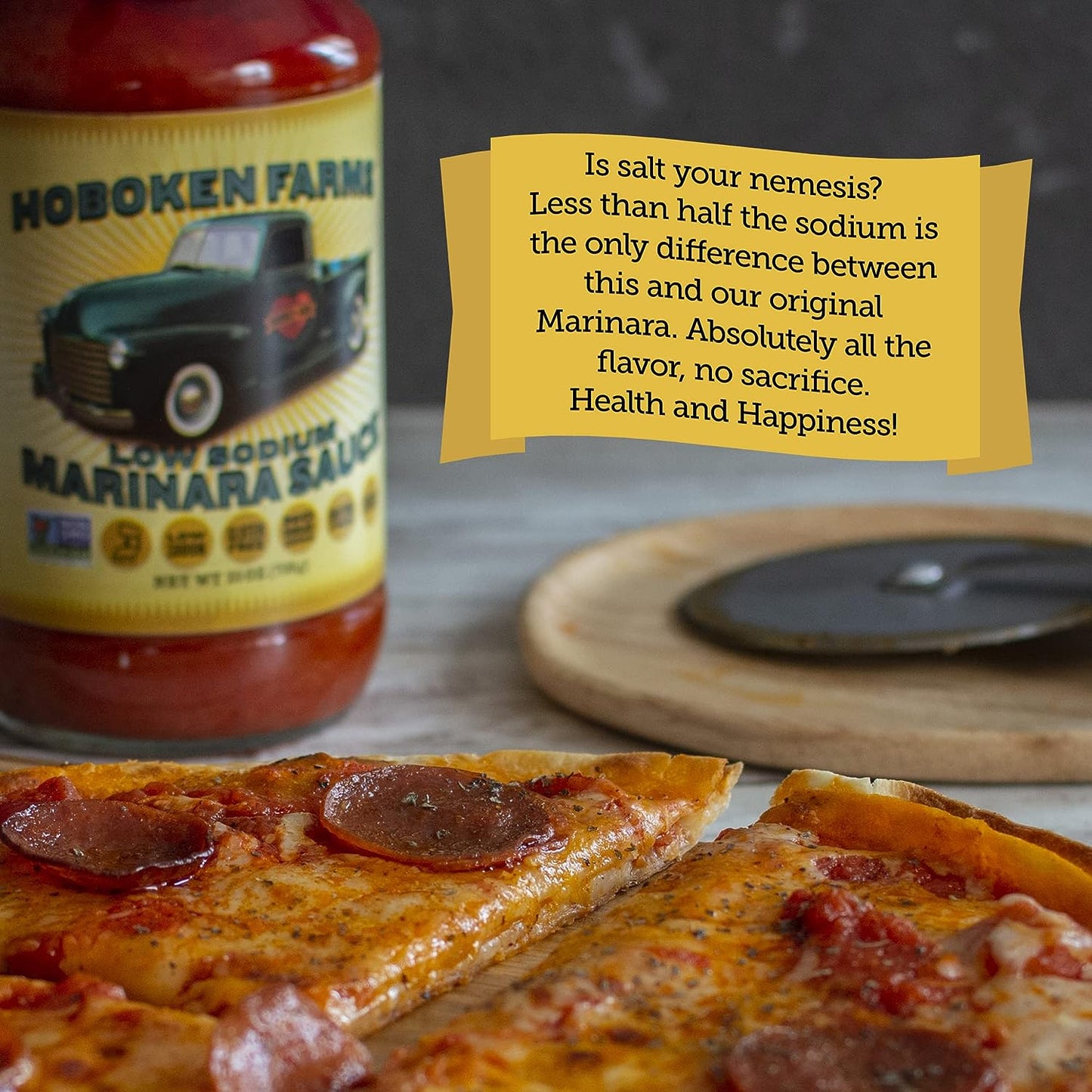 Hoboken Farms Low Sodium Keto Paleo Marinara Gourmet Pasta Sauce - 2 Pack