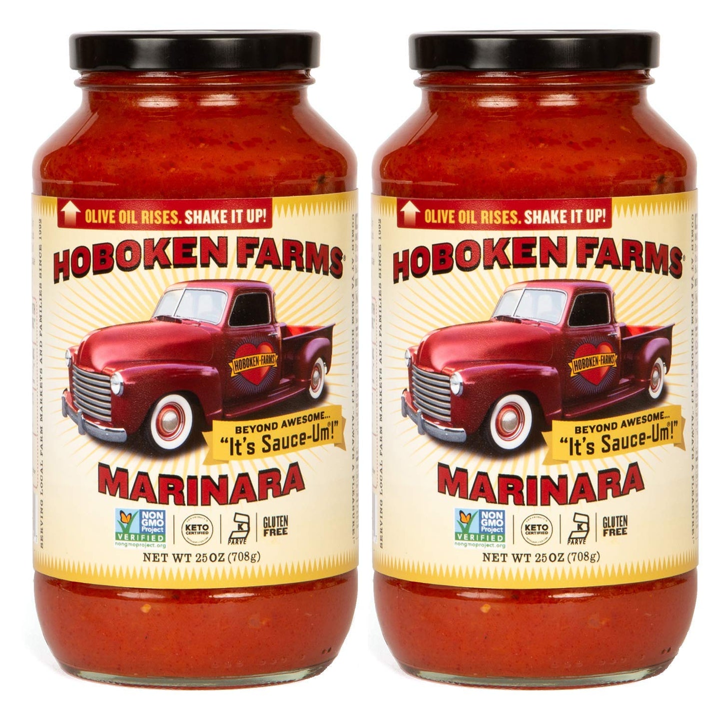 Hoboken Farms Keto Paleo Marinara Gourmet Pasta Sauce - 2 Pack