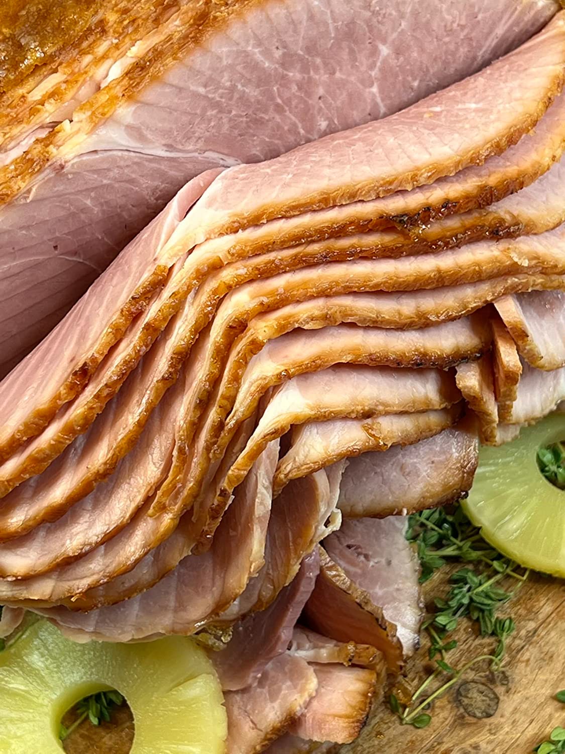 Honey Glazed Spiral Sliced Holiday Ham - 8.5 - 9.5 pounds -Serves 16 - 18
