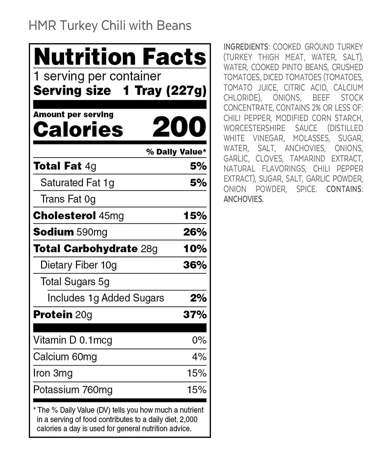 HMR Turkey Chili with Bean Entrée Bundle - 6 Meals