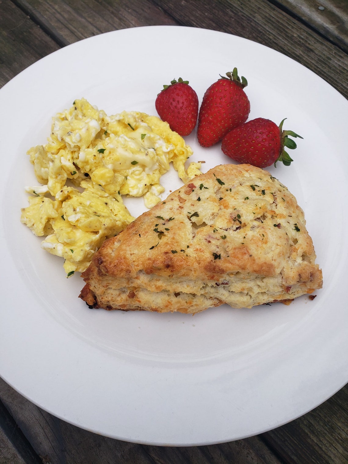 White Cheddar Bacon Apple Scones, Savory Scones - includes 4