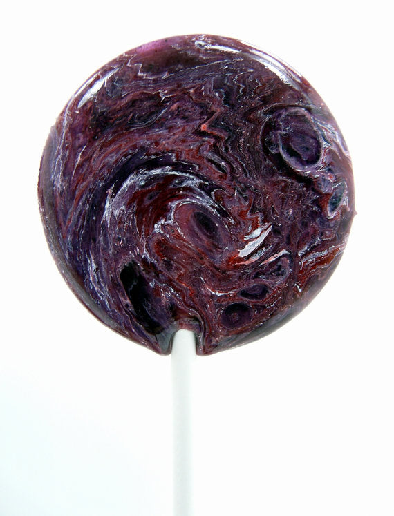 Blackberry Merlot Mulled Wine Lollipops - 7 Included