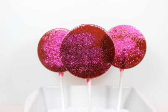 Champagne Lollipops, many flavors & designs, 6 included (as seen in Brides Magazines)