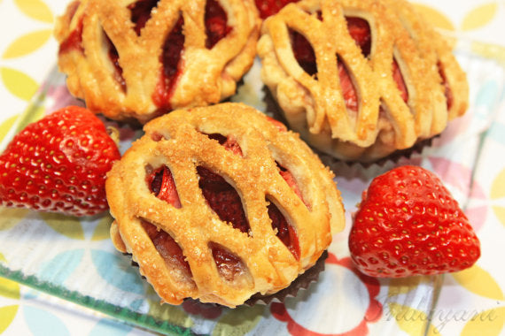 Fresh Strawberry Pie - One Dozen of 3" Mini Pies