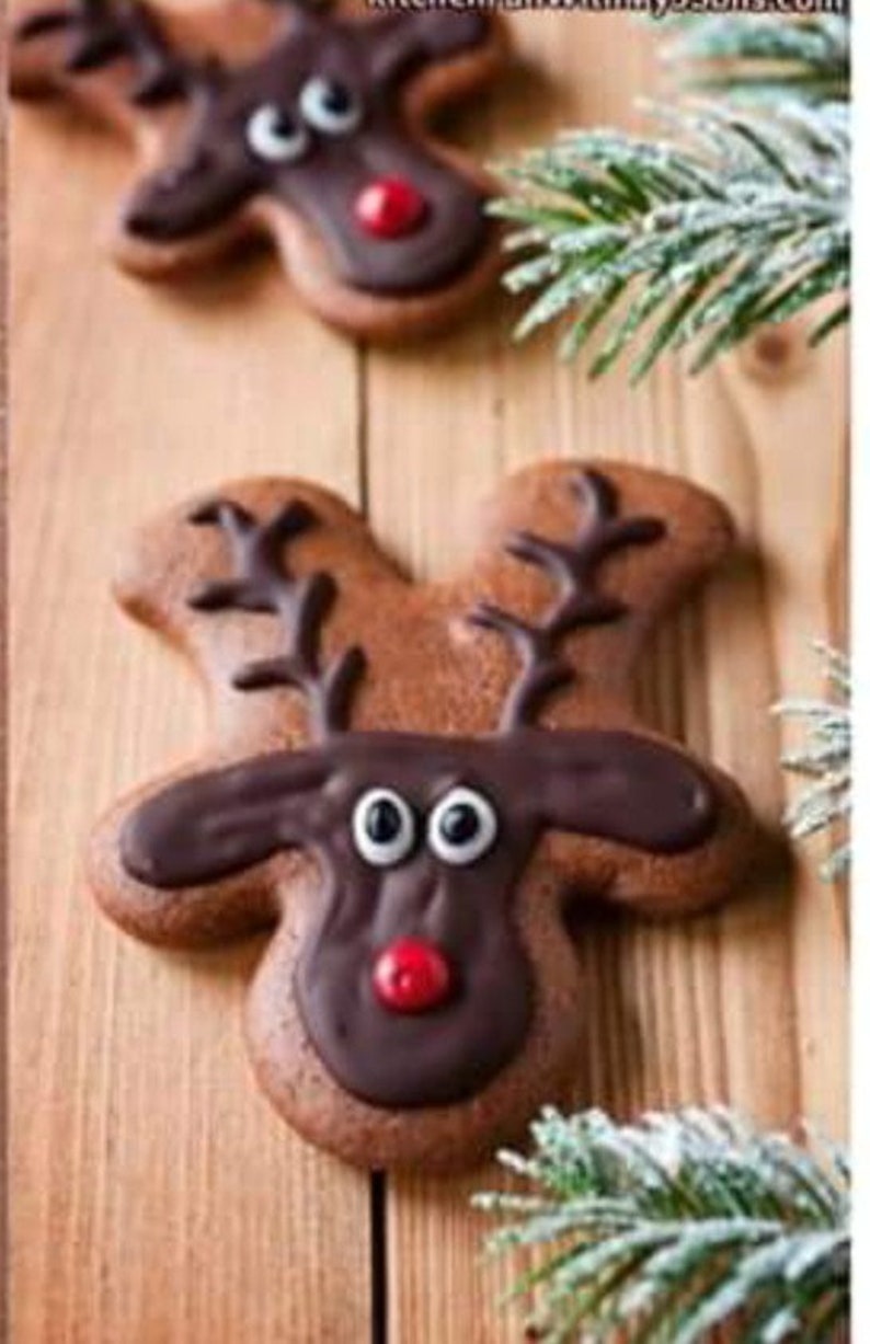 Reindeer Gingerbread Cookies - 1 Dozen
