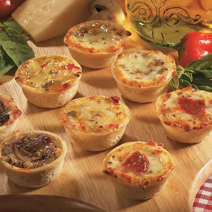 Assorted Mini Deep Dish Pizza - 200 pieces