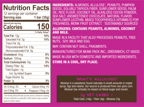 Keto Nut & Seed Bar Variety, 6-Pack GF