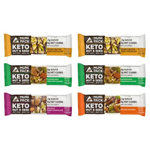 Sea Salt Dark Chocolate Keto Nut & Seed Bar, 12-Pack GF