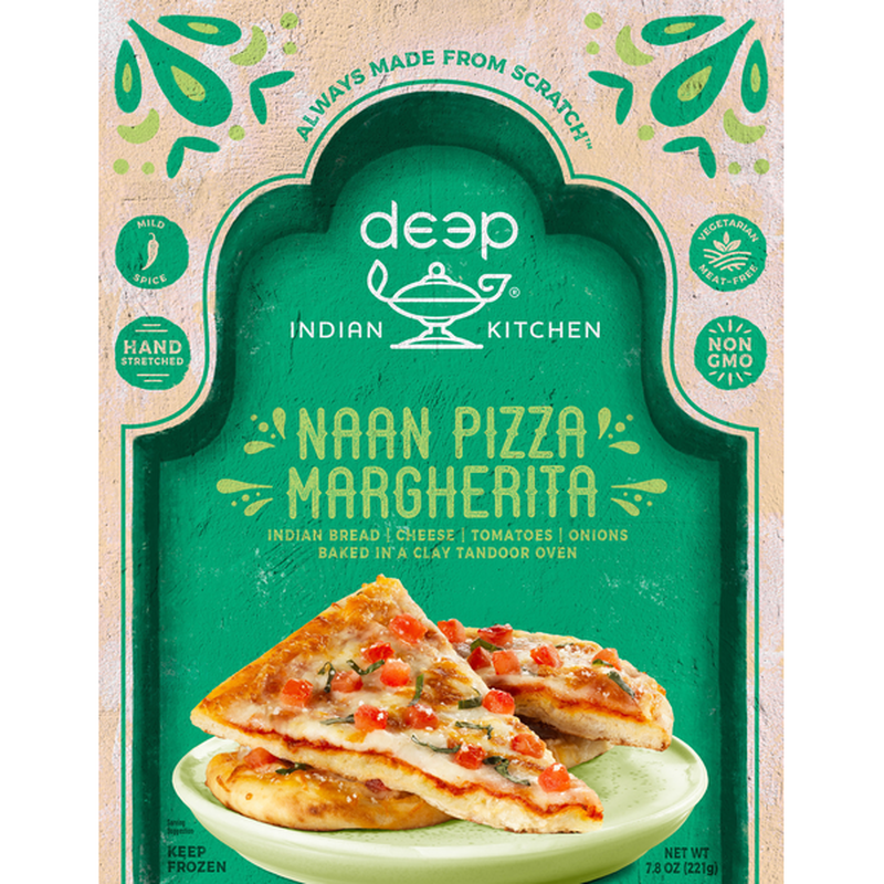 Deep Indian Kitchen Margherita Naan Pizza, 7.8 oz - 12 per case
