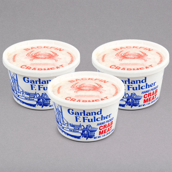 Backfin Lump Maryland Blue Crab Meat - 3 lb