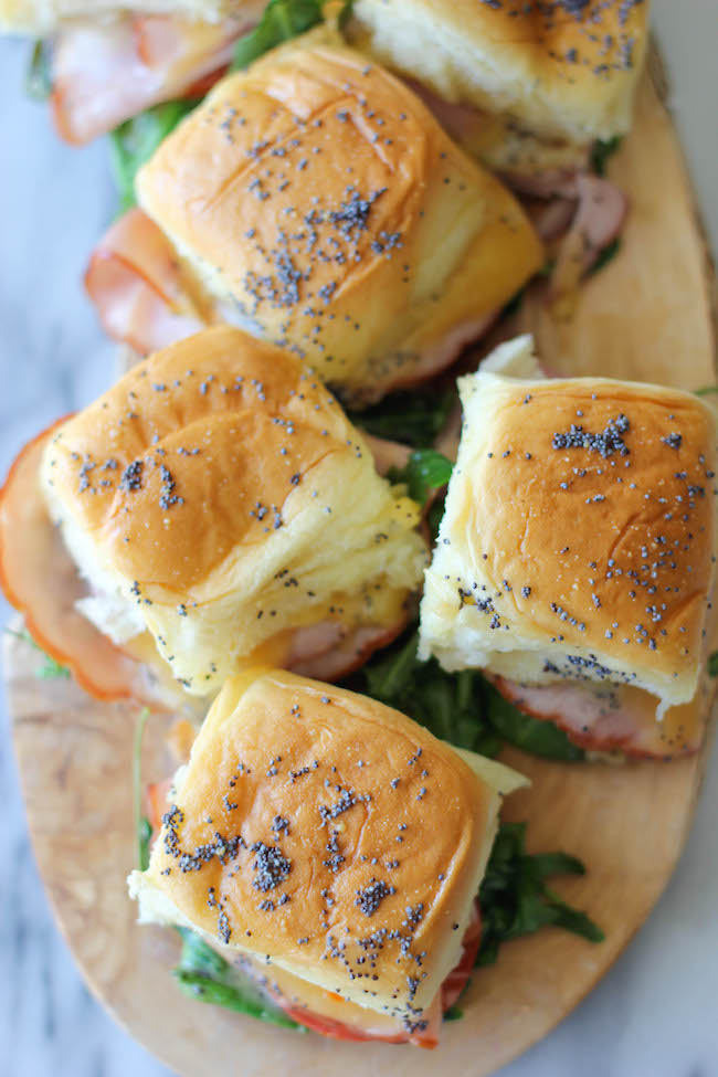 Baked Ham and Cheese Sliders with Mango Fire Cheddar