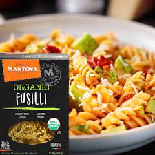 Mantova Italian Organic Fusilli Spirali Pasta - 100% Durum Semolina Organic Rotini - Pack of 6