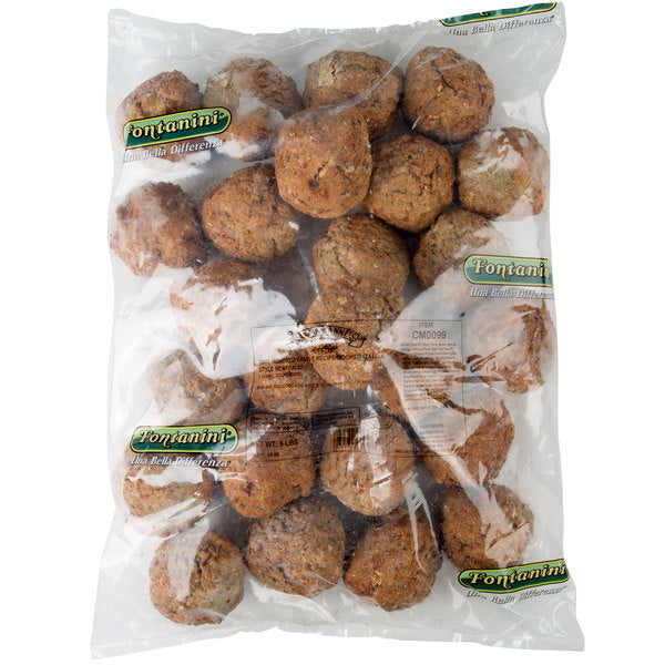 Italian Style Beef / Pork Cooked Meatballs - 10 lb.