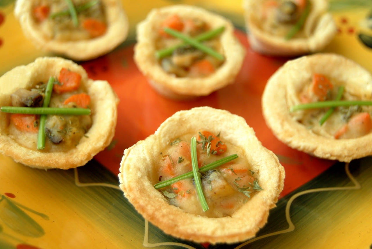 Mini Chicken Pot Pies - 40 pot pies per tray