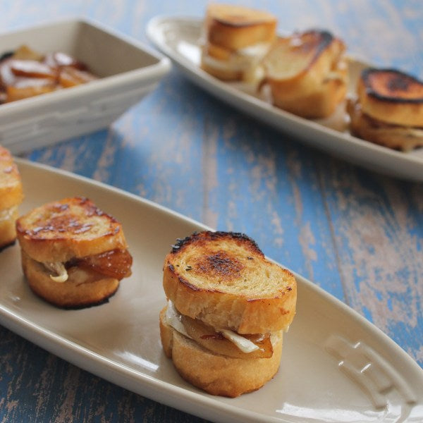 Mini Caramelized Pear & Brie Grilled Cheese - 30 pieces per tray