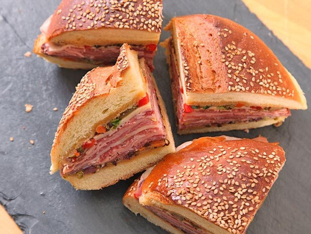 MINI MUFFALETTA SANDWICHES - 45 pieces per tray