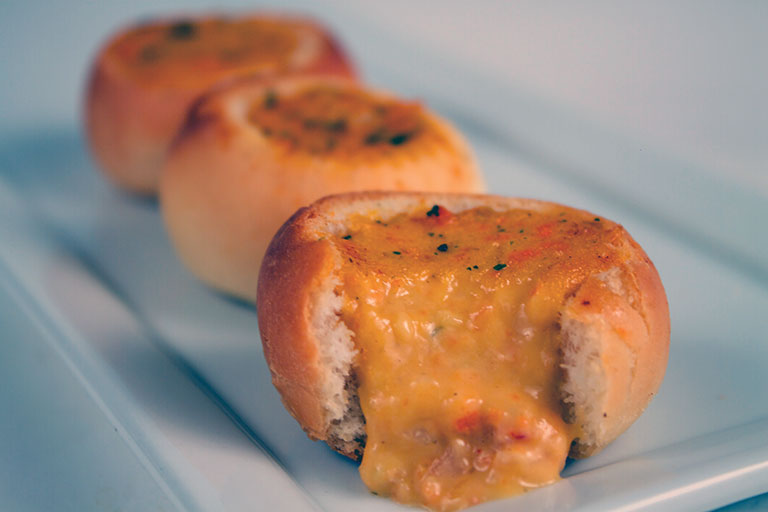 15 x Brioche Mini Bread Bowls Unfilled - 36 pieces per tray