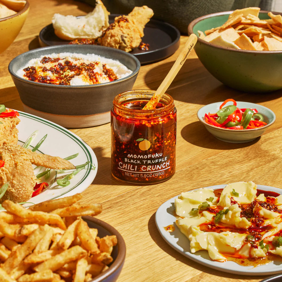 Momofuku Hot Honey Chili Crunch with Premium Wildflower Honey - Pack of 3