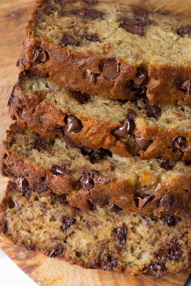 Chocolate Chip Banana Bread w/ or wo Walnuts -2 Loaves