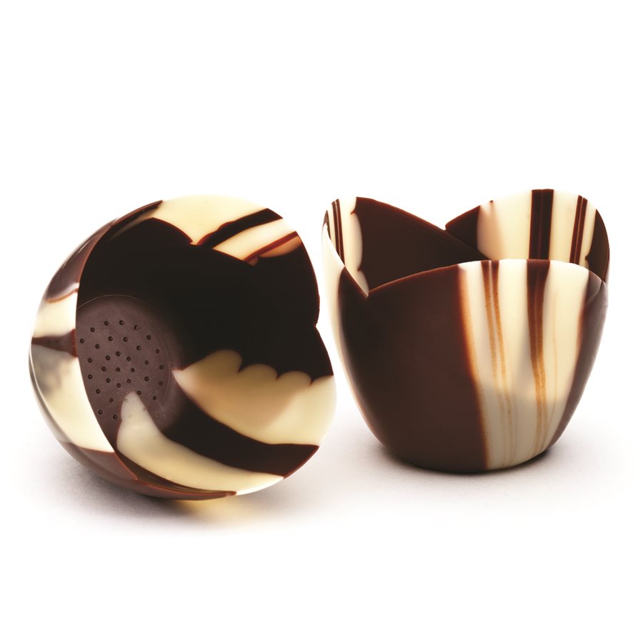 Petit Marbled Chocolate Tulip Cup - 152/Case