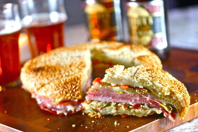 Authentic Muffuletta Sandwich - serves 2